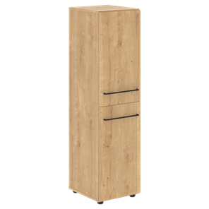 Шкаф узкий средний с глухими дверьми LOFTIS Дуб Бофорд LMC LMC 40.4 (400х430х1517) в Чите