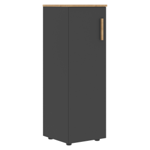 Средний шкаф колонна с глухой дверью левой FORTA Графит-Дуб Гамильтон   FMC 40.1 (L) (399х404х801) в Чите