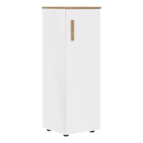 Шкаф колонна средний с правой дверью FORTA Белый-Дуб Гамильтон  FMC 40.1 (R) (399х404х801) в Чите