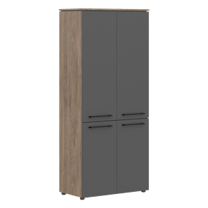 Шкаф с глухими дверьми MORRIS TREND Антрацит/Кария Пальмира MHC 85.3 (854х423х1956) в Чите