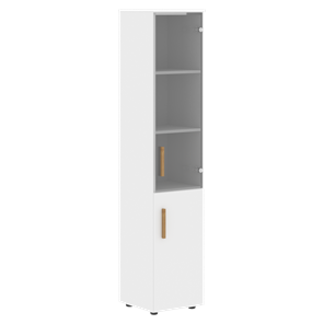 Шкаф колонна высокий с дверью FORTA Белый FHC 40.2 (L/R) (399х404х1965) в Чите