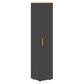 Высокий шкаф с глухой дверью колонна FORTA Графит-Дуб Гамильтон   FHC 40.1 (L/R) (399х404х1965) в Чите