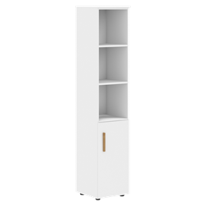 Высокий шкаф колонна с глухой малой дверью правой FORTA Белый FHC 40.5 (R) (399х404х1965) в Чите
