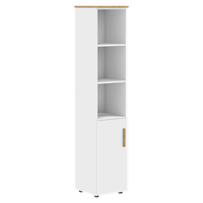 Высокий шкаф колонна с глухой средней дверью правой FORTA Белый FHC 40.6 (R) (399х404х1965) в Чите