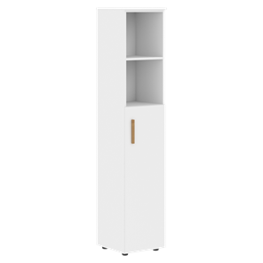 Шкаф колонна высокий с глухой средней дверью правой FORTA Белый FHC 40.5 (R) (399х404х1965) в Чите
