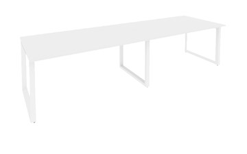 Стол для совещаний O.MO-PRG-2.4 Белый/Белый бриллиант в Чите