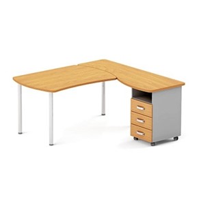 Угловой письменный стол Boston DIR-200 (металлический каркас) в Чите