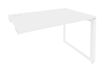 Стол приставка O.MO-SPR-4.7 Белый/Белый бриллиант в Чите