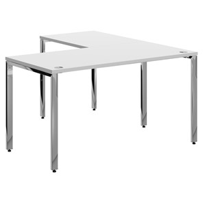 Письменный угловой  стол для персонала левый XTEN GLOSS  Белый  XGCT 1415.1 (L) (1400х1500х750) в Чите