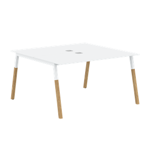 Переговорный стол FORTA Белый-Белый-БукFWST 1313 (1380x1346x733) в Чите