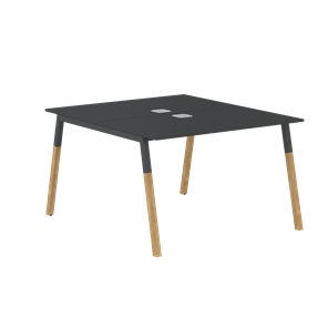 Переговорный стол FORTA Черный Графит-Черный Графит-Бук  FWST 1113 (1180x1346x733) в Чите