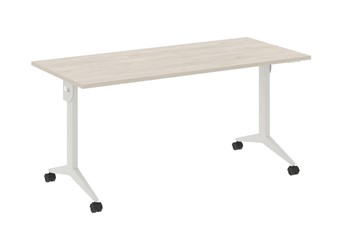 Мобильный стол X.M-5.7, Металл белый/Денвер светлый в Чите