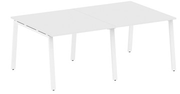 Конференц-стол переговорный БА.ПРГ-2.1, Белый/Белый в Чите