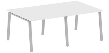 Стол для переговорки БА.ПРГ-2.1, Белый/Серый в Чите