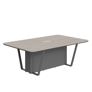 Стол для заседаний LINE Дуб-серый-антрацит СФ-571722.1 (2200х1340х754) в Чите