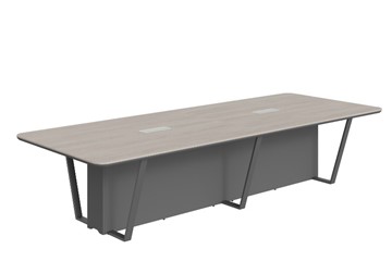 Стол для заседаний LINE Дуб-серый-антрацит СФ-571734.1 (3460х1340х754) в Чите