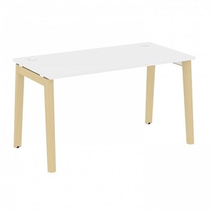 Стол для офиса Onix Wood OW.SP-3.8, Белый Бриллиант/Дуб светлый в Чите