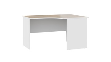 Письменный угловой стол Успех-2 ПМ-184.05 (Дуб Сонома, Белый) в Чите