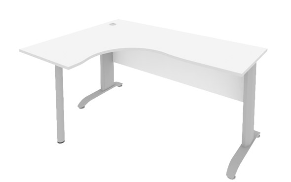 Письменный стол ПЛ.СА-4 Л 1600х1200х755 Белый в Чите - изображение
