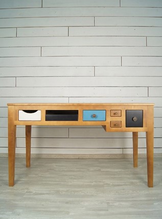 Письменный стол Aquarelle Birch с 6 ящиками (RE-12ETG/4) в Чите - изображение