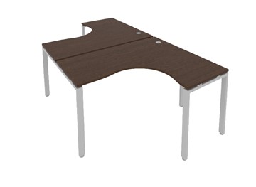 Стол письменный Metal System БП.РАС-СА-2.3 Венге/Серый в Чите