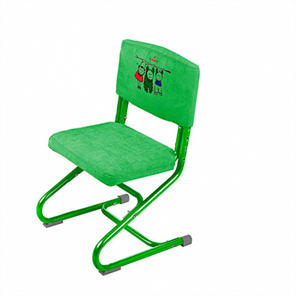Чехол для стула СУТ 01-01 Зеленый, Замша в Чите