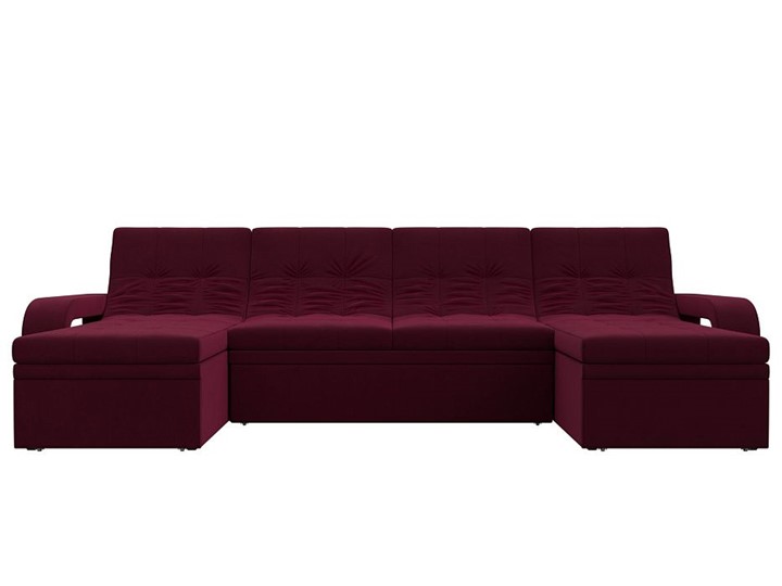 П-образный диван Лига-035 мини, Бордовый (микровельвет) в Чите - изображение 3