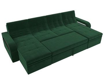 П-образный диван Лига-035 мини, Зеленый (велюр) в Чите - предосмотр 1