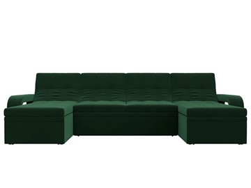 П-образный диван Лига-035 мини, Зеленый (велюр) в Чите - предосмотр 3