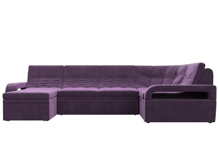 П-образный диван Лига-035, Сиреневый (Микровельвет) в Чите - изображение 3