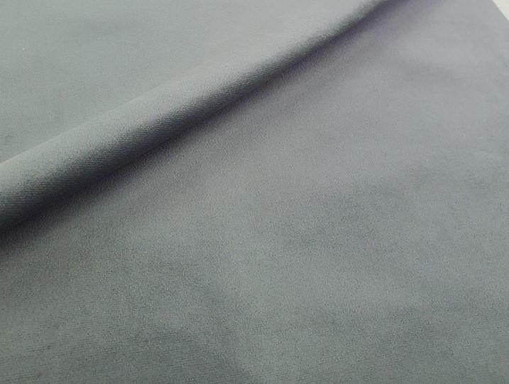 П-образный диван Монреаль, Серый\Черный (Велюр\Экокожа) в Чите - изображение 6