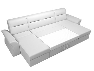 Большой П-образный диван Клайд, Белый (Экокожа) в Чите - предосмотр 1