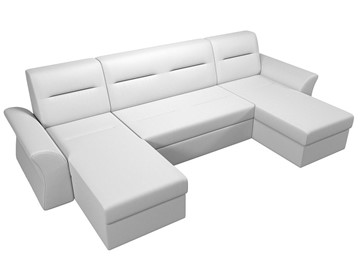 Большой П-образный диван Клайд, Белый (Экокожа) в Чите - предосмотр 3