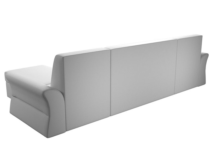 Большой П-образный диван Клайд, Белый (Экокожа) в Чите - изображение 4