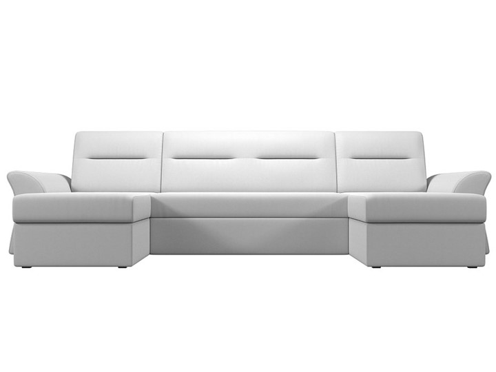 Большой П-образный диван Клайд, Белый (Экокожа) в Чите - изображение 7