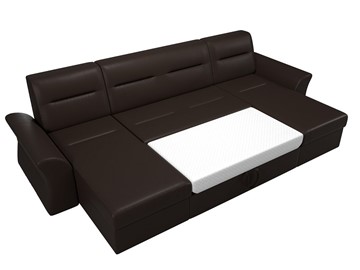 Большой П-образный диван Клайд, Коричневый (Экокожа) в Чите - предосмотр 1