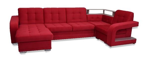 П-образный диван Соня-17 с полкой в Чите - изображение