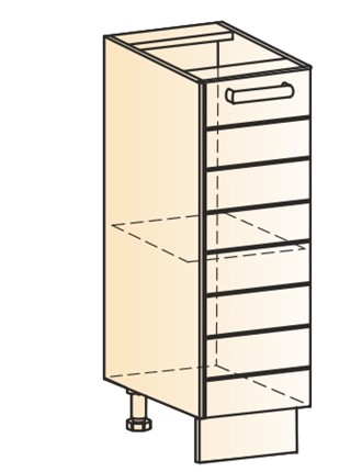 Кухонная тумба Виктория L200 (1 дв. гл.) в Чите - изображение