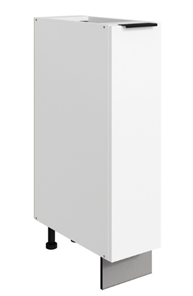Тумба кухонная Стоун L200 (1 дв.гл.) (белый/джелато софттач) в Чите