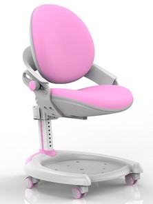 Кресло Mealux ZMAX-15 Plus, Y-710 PN, белый металл, обивка розовая однотонная в Чите