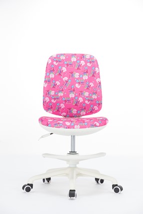 Детское вращающееся кресло LB-C 16, цвет розовый в Чите - изображение