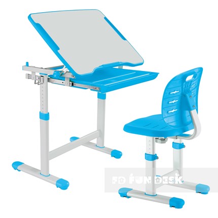 Растущая парта и стул Piccolino III Blue в Чите - изображение