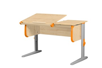 Растущий стол 1/75-40 (СУТ.25) Бежевый/Серый/Оранжевый в Чите