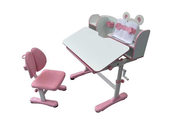 Растущая парта и стул Carezza Pink FUNDESK в Чите - изображение 2