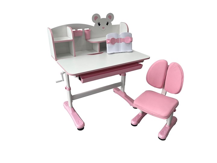 Растущая парта и стул Carezza Pink FUNDESK в Чите - изображение 5
