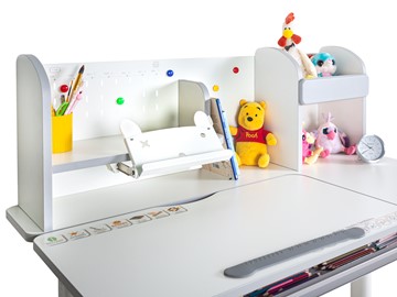 Детский стол-трансформер Mealux Vancouver Multicolor BL, белый + серый (BD-620 W/MC + PN) в Чите - предосмотр 12