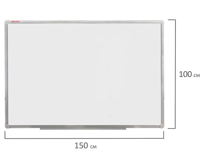 Доска магнитно-маркерная BRAUBERG 100х150 см, алюминиевая рамка в Чите - изображение 8