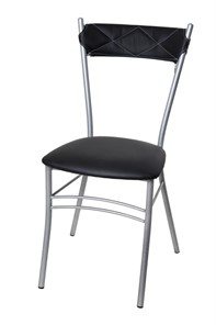 Кухонный стул Бистро Софт СРП-080С Эмаль, с мягкой спинкой Экотекс черный в Чите